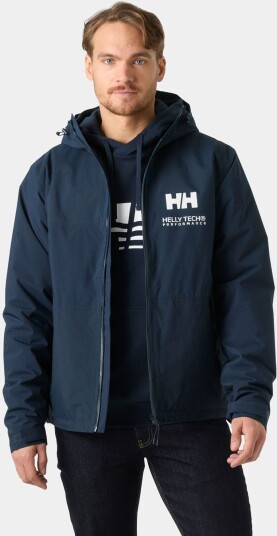 Helly Hansen Men’s Ace Insulated Rain Jacket Marineblå M