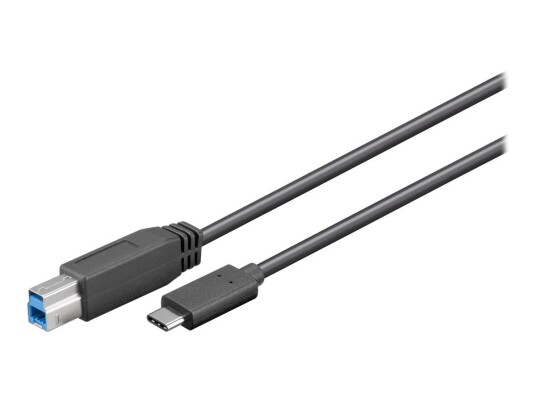 MicroConnect USB-C til USB B Kabel 1 m 3.2 Gen 1 Svart