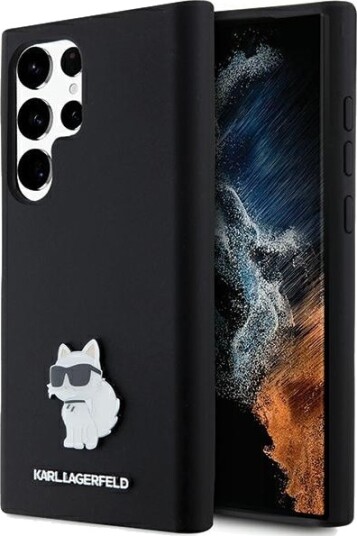 Karl Lagerfeld Choupette Silikon Mobildeksel for Samsung Galaxy S24 Ultra Svart