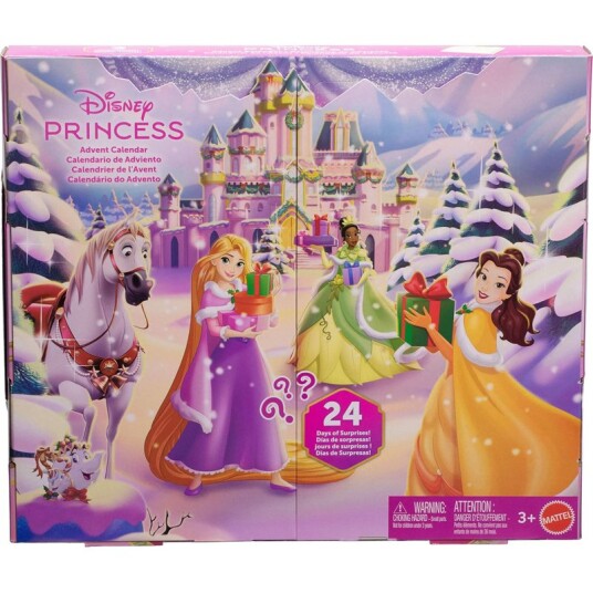 Disney Princess julekalender med 3 figurer og mengder av tilbehør Disney Princess julekalender med 3 figurer og mengder av tilbehør