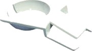 Vinglasholder Party Clips Ps Hvid,10 Pk X 100 Stk/Krt