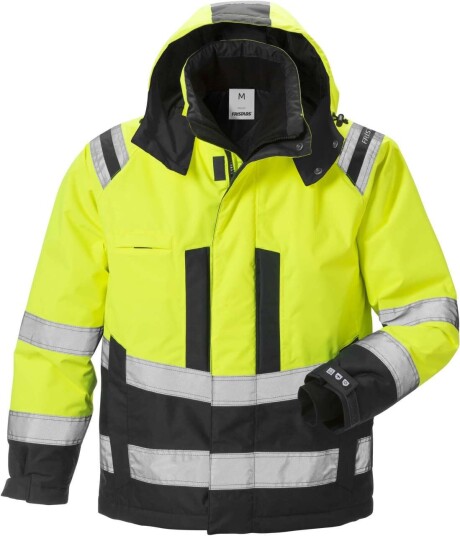 Fristads Arbeidsjakke Airtech® 4035 GTT Varselgul/Svart L - Vindtett og Vanntett Fristads Arbeidsjakke Airtech® 4035 GTT Varselgul/Svart L - Vindtett og Vanntett