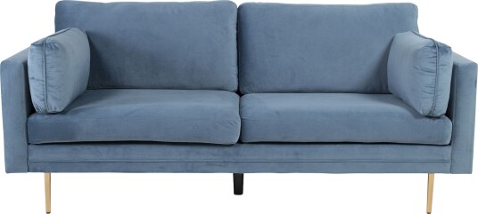Venture Home Design Boom 3-seter sofa, Blå Velur 1661771-02-0 1575025-03-0