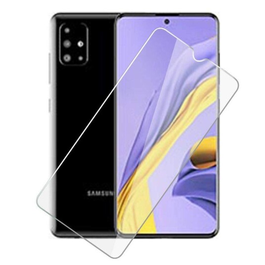 INCOVER Samsung Galaxy A51 Case Friendly Herdet Glass - Gjennomsiktig