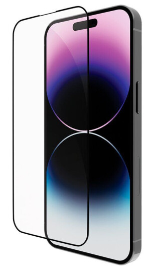 Dbramante1928 BULK - iPhone 14 Pro dbramante1928 Eco-Shield Skjermbeskytter - Gjennomsiktig m. Svart Kant