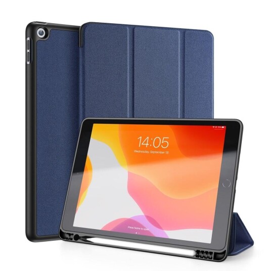 Dux Ducis iPad 10.2" (2021 / 2020 / 2019) Deksel - DUX DUCIS DOMO Series Quality Case - Mørkeblå
