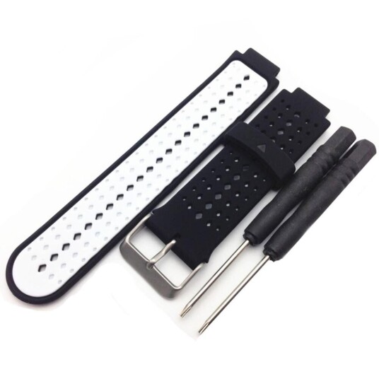 INCOVER Universal Garmin Forerunner Silikon Dots Reim Svart / Hvit