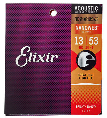 Elixir 16182 Phosphor Bronze HD Light Elixir 16182 Phosphor Bronze HD Light