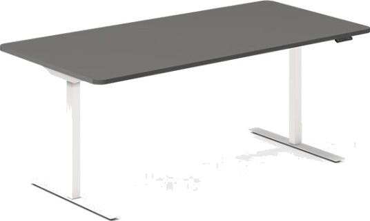 Hæve Sænkebord Dna Antracit 1800X800 Mm 2 Ben/Hvid
