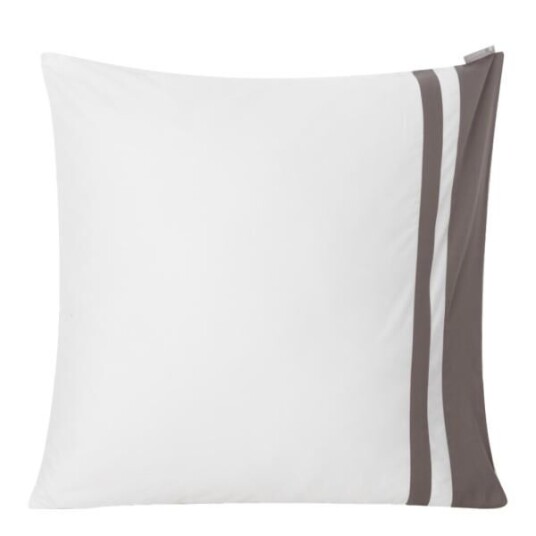 Lexington Hotel contrast putevar bomullssateng 65x65 cm hvit/charcoal