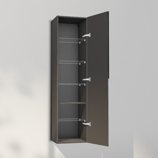 INR Iconic Nordic Rooms Grip 40/40 Høyskap Carbon Grey / 40cm Høyre Hengslet Nei INR Iconic Nordic Rooms Grip 40/40 Høyskap Carbon Grey / 40cm Høyre Hengslet Nei