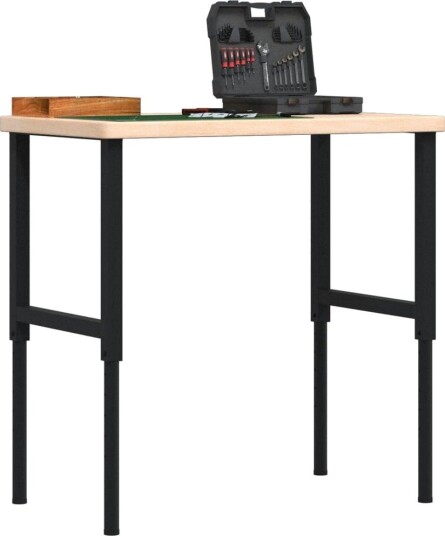 Arbeidsbenk 100x60x 73-99,5 cm heltre eik rektangulær