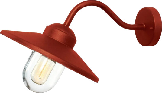 Utendørs vegglampe Elstead Lighting Klampenborg Oksidrød Oksidrød