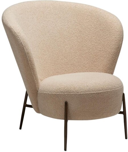 Orbit Dan Form lenestol bouclé offwhite.