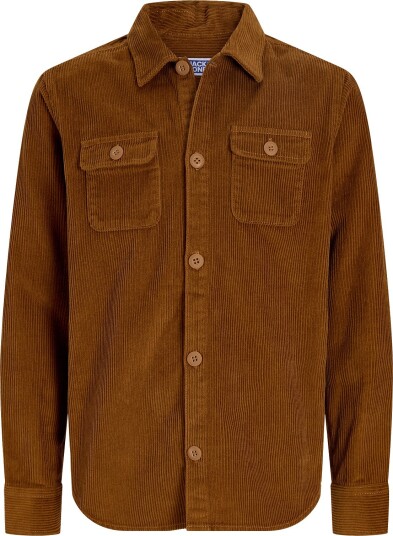 Jack & Jones Jjeregent Cord Overshirt Ls Jnr Brown 152