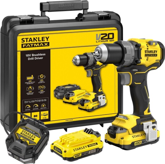 Stanley Outdoor Borskrutrekker Stanley SFMCD725D2K-QW Med Batteri Og Lader