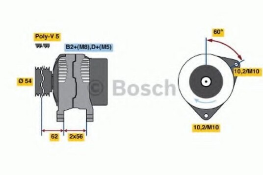 Dynamo BOSCH 0 986 044 410 Dynamo BOSCH 0 986 044 410