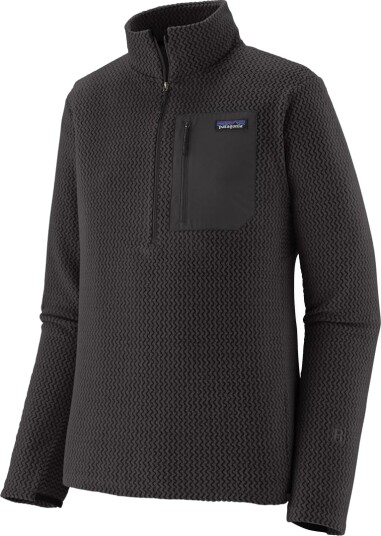 Patagonia R1 Air Zip-Neck Fleece til Herre Svart L