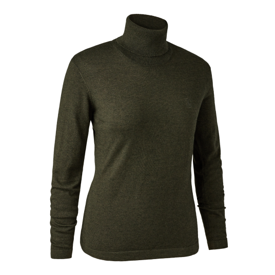 Deerhunter Lady Darlington Roll Neck Green Melange 34 Deerhunter Lady Darlington Roll Neck Green Melange 34
