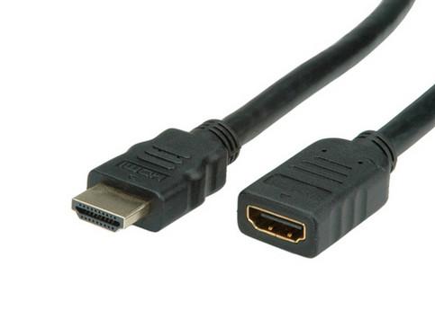 VALUE HDMI HS Cable+Ethernet. A-A. M/F. Black 3.0m Factory Sealed