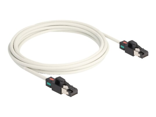 Delock Koblingskabel Rj-45 Hann Til Rj-45 Hann 3 M 5 Mm S/Ftp Cat 6A Halogenfri Formstøpt Uten Hindringer Hvit Delock Koblingskabel Rj-45 Hann Til Rj-45 Hann 3 M 5 Mm S/Ftp Cat 6A Halogenfri Formstøpt Uten Hindringer Hvit