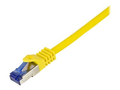 Logilink Professional Ultraflex Koblingskabel Rj-45 Hann Til Rj-45 Hann 25 Cm 6 Mm S/Ftp Cat 7 Kabel / Cat 6A Kontakter Halogenfri Formstøpt Uten Hindringer Gul Ral 1018