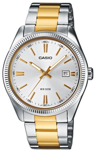 Casio Herreklokke MTP 1302PSG 7AVEF Collection Sølvfarget/Gulltonet