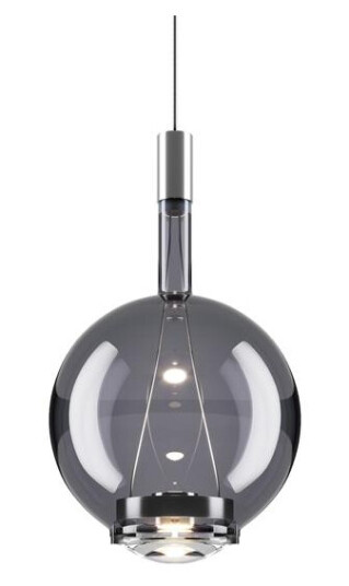 Lodes Sky-Fall Rund Taklampe Medium 2700K Glossy Smoke/Glass Lodes Sky-Fall Rund Taklampe Medium 2700K Glossy Smoke/Glass