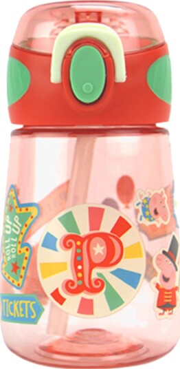 Nuby Peppa Pig 2 In 1 Vannflaske 400ml Rød