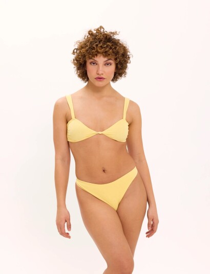 Understatement Underwear Balconette Bikini Top Yellow M