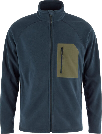 Fjellreven Men"s Kaipak Fleece Dark Navy/Laurel Green L