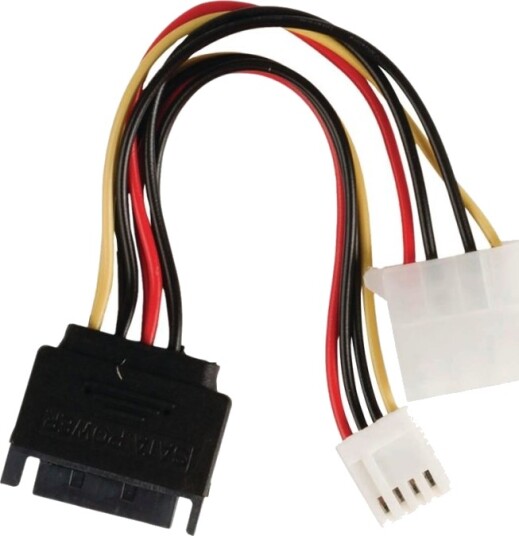 NediStrømadapter Sata Strøm Hann Til 4 Pin Intern Strøm 4 Pin Mini Strømkontakt Hunn 15 Cm Forskjellige NediStrømadapter Sata Strøm Hann Til 4 Pin Intern Strøm 4 Pin Mini Strømkontakt Hunn 15 Cm Forskjellige