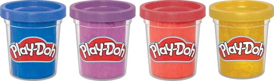 Play Doh Shimmery Metallics 4 Pack 340G