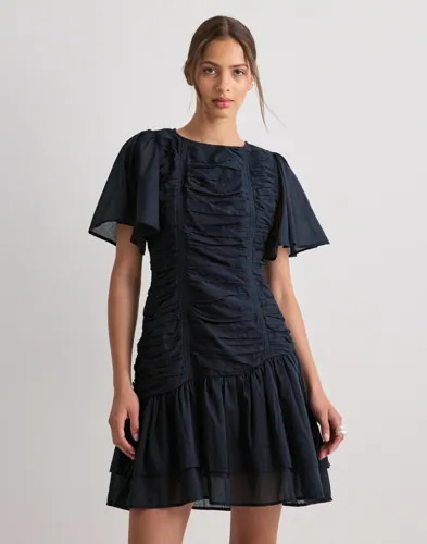Neo Noir Blå Circle S Voile Dress Neo Noir Blå Circle S Voile Dress