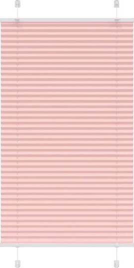 plisségardin Rosa 75x100 cm Stoff Bredde 74,4 Polyester