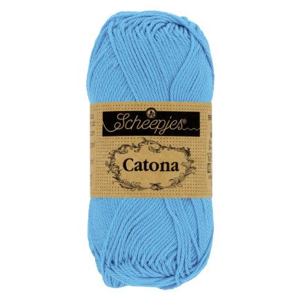 Scheepjes Catona Garn 384 Pudder Blå - 25g