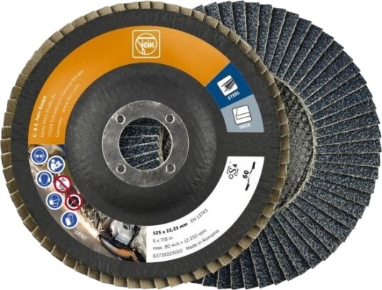 Fein Lamell-/Fächerschleifskive ø125mm K60 10 Stk
