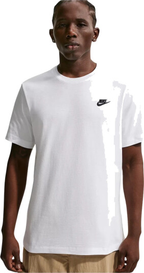 Nike Sportswear Club T-Shirt Herre White/Black L Nike Sportswear Club T-Shirt Herre White/Black L