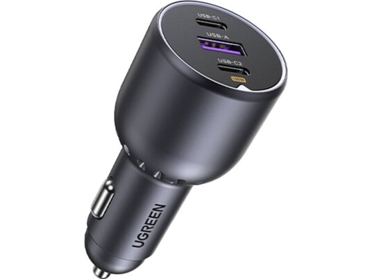 Ugreen Ec705 130W Billader med 2X USB-C og USB - Svart