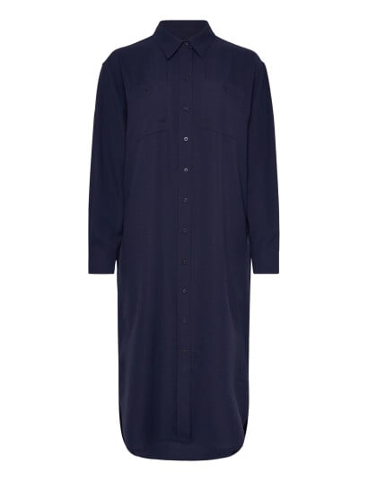 Lauren Ralph Lauren Double Faced Georgette Shirtdress Navy 46