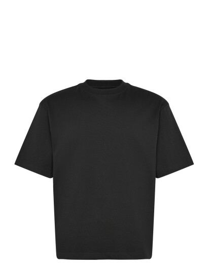 Weekday Relaxed Fit Short Sleeved Cotton T Shirt Black L