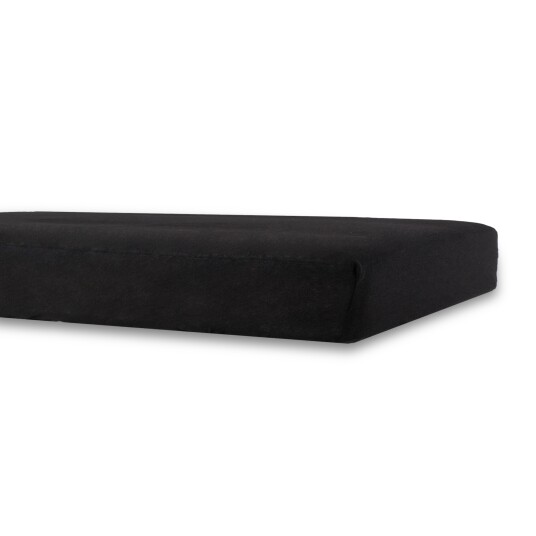 In Style Barnevognlaken - 36x98x10 cm - Svart jerseylaken til barnevogn - Formsydd