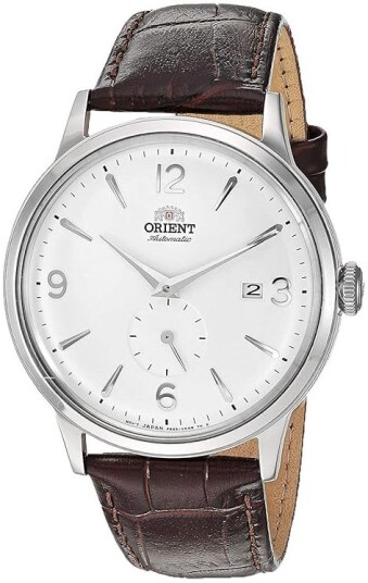 Orient Herreklokke RA AP0002S30B Bambino Sølvfarget/Lær Ø40.5 mm
