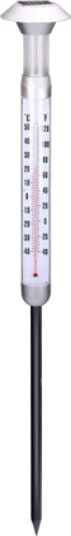 Solcellelys med temperaturmåler 97 cm Solcellelys med temperaturmåler 97 cm