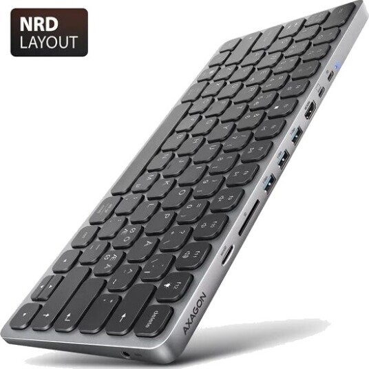AXAGON HMC-KB-NRD USB-C-portreplikator HMC-KB-NRD