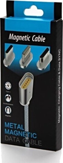 Usb-Kabel Neutralle Usb-A Til Usb-C + Microusb + Lightning 1 M Sølv Usb-Kabel Neutralle Usb-A Til Usb-C + Microusb + Lightning 1 M Sølv