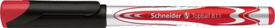 Schneider Topball 811 - Rulleballpenn - Rød - 0.5 Mm - Fin