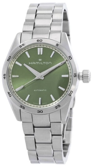 Hamilton Dameklokke H36105160 Jazzmaster Preformer Grønn/Stål Ø34