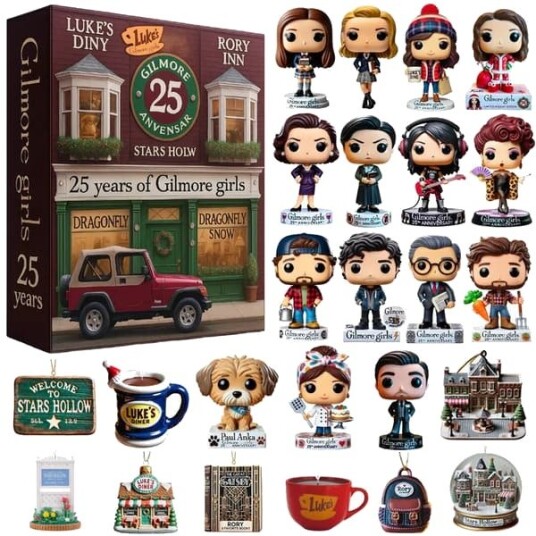 Gilmore Girls adventskalender Julegave i form av en 2D akrylprydnad Den ultimate julegaven for Gilmore Girls fans