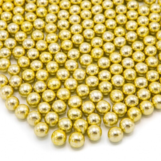 Happy Sprinkles Sjokoladekuler  Gull Metallic M 90g 